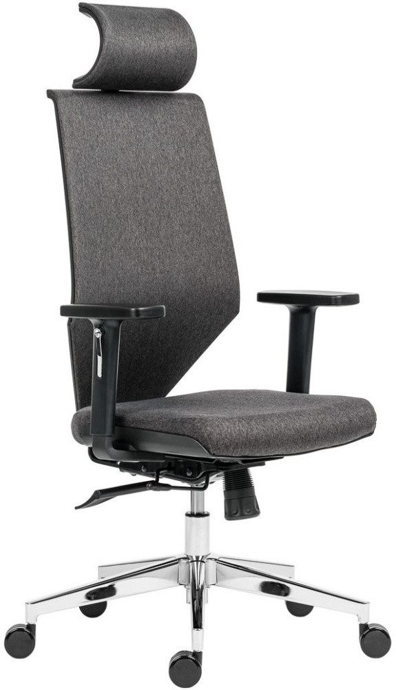 Kancelářská židle EDGE celočalouněná šedá gallery main image